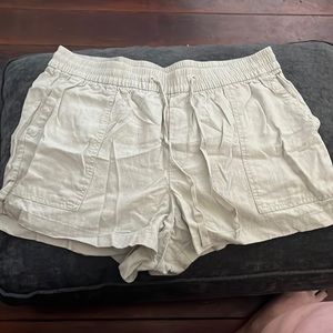 Gap drawstring linen shorts